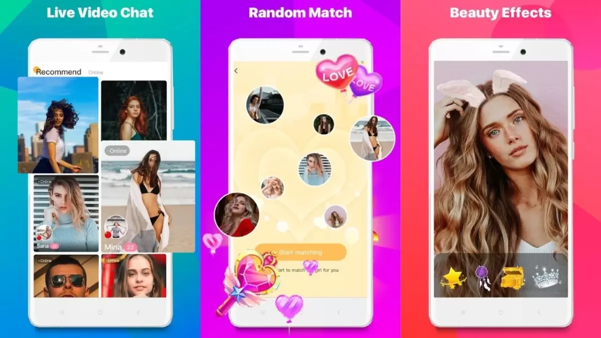 Honeycam Chat - aplicativo de bate-papo por vídeo ao vivo e Meet Honey Cam